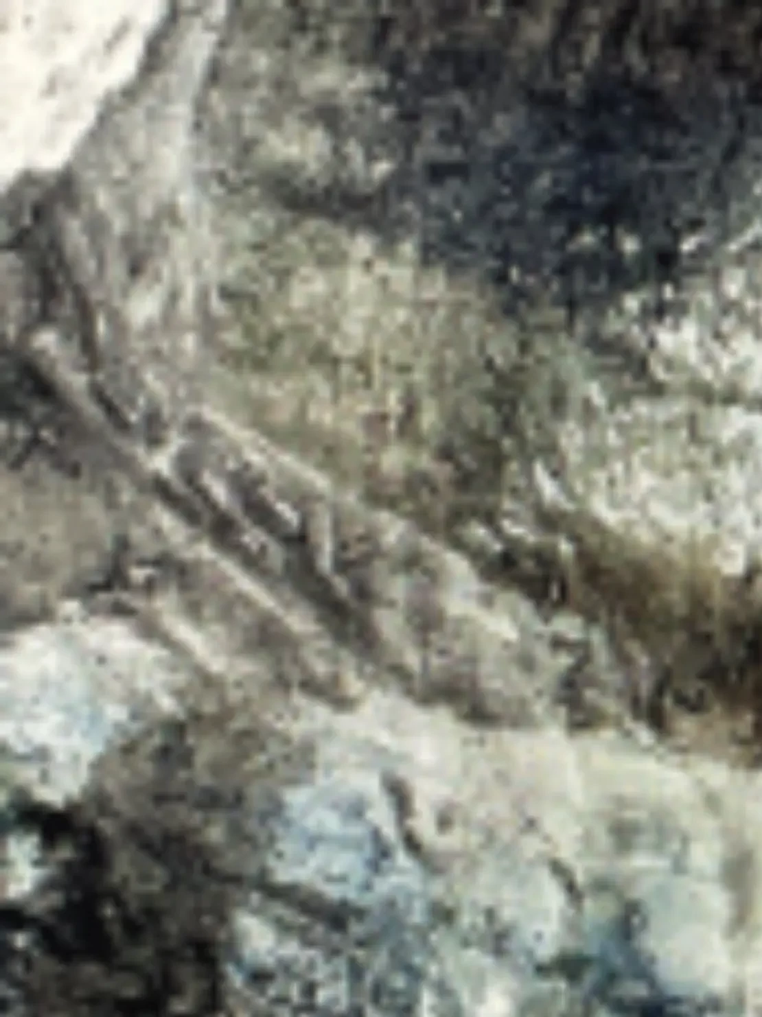 image construction_02 - altered image: plaster-reinforced textiles combined with digital layering - zoe bilgeri/ 2025/ Zurich